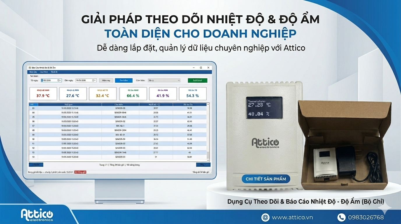 Cảm biến nhiệt độ độ ẩm WiFi ATH22
